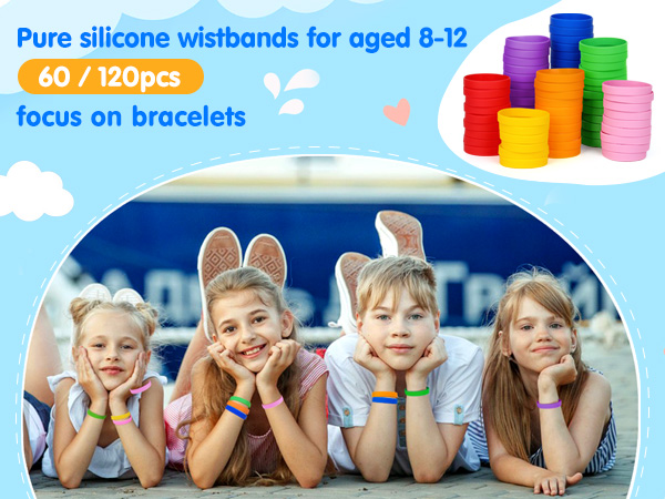 youth silicone rubber bulk wrist bands band for ID bracelets wristbands bracelet kids