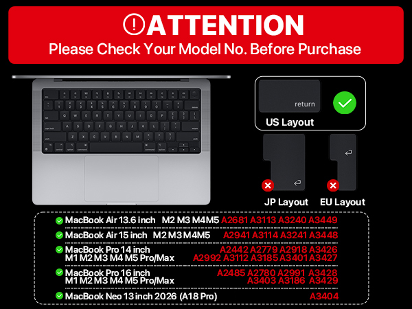 Keyboard Cover for MacBook