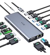 USB C Docking Station Dual Monitor HDMI for Dell HP Lenovo Laptop,14 in 1 Docking Station to 2 HD...