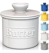 Beautiful Butter Crock for Counter with Water Line - Butter Keeper with Lid - Original French But...