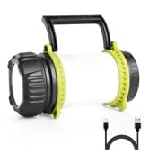 LE LED Camping Lantern Rechargeable, Brightest Flashlight with 500LM, 6 Light Modes, 2600mAh Powe...