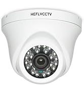 HEFLYCCTV 2MP Dome TVI AHD CCTV Surceillance Security Camera,1080P Dome Camera,2.8mm Wide Viewing...