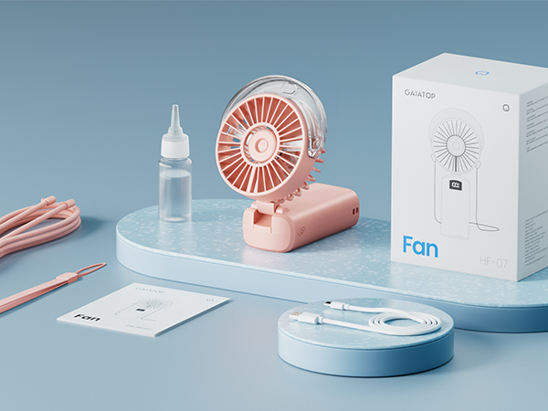 fan with water spray misting fan