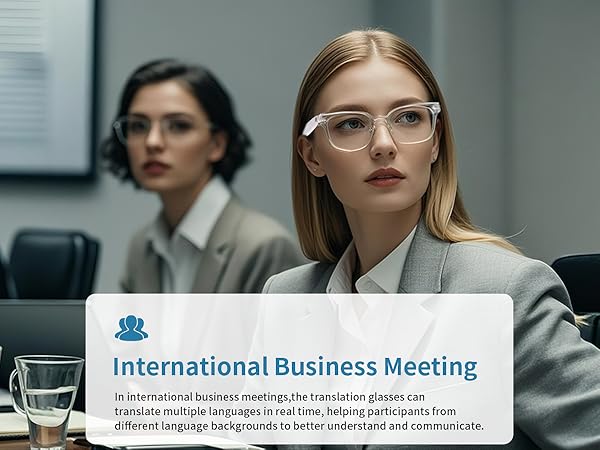 Smart Glasses with UV Protection Smart Glasses for Travel Real-Time Translation Glasses