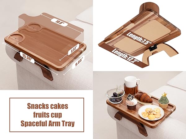 couch arm tray