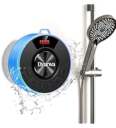 Dyurwa Certified IPX7 Waterproof Shower Bluetooth Speaker, Portable Shower Speaker Loud Clear Sou...