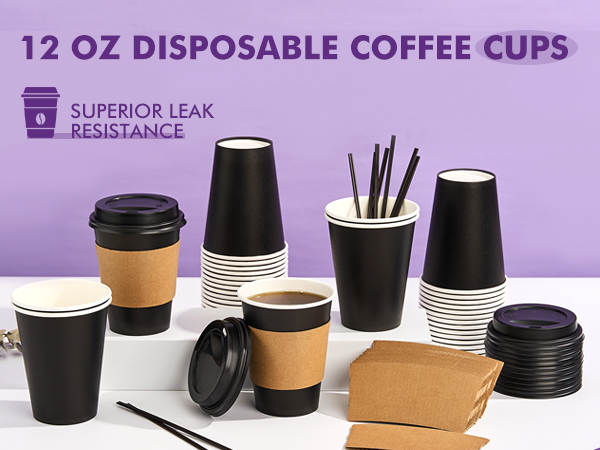 12-black-50 paper cups