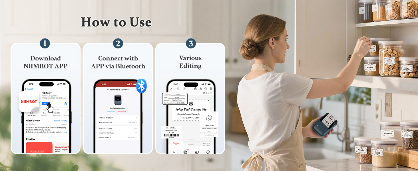 NIIMBOT B1 Label Printer Easy To Use