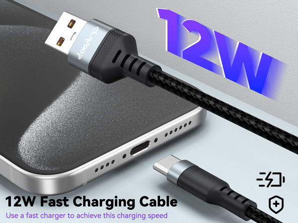 type c charger fast charging 25ft