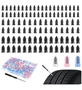 CXCCOI 100PCS Tire Plug Kit with Large &amp; Medium &amp; Small,Self-Service Flat Screw in Tire Plugs Tir...