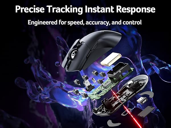 24000 DPI precise tracking