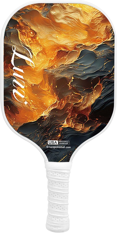 Luzz Carbon Fiber Pickleball Paddles Sandblasted Surface USAPA Approved Pickle Ball Rackets for All Skill Level