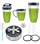 14 Pieces Blender Replacement Parts Extractor Blade and Cups for NutriBullet 600w &amp; 900w Series, ...