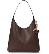 HICARRY Faux Suede Hobo Bags Vegan Leather Shoulder Bag Tote for Women Medium Slouchy Designer Ha...