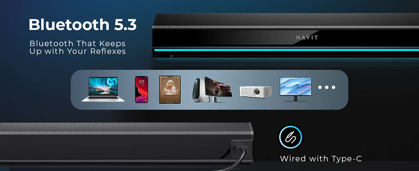 bluetooth 5.3 computer speakers