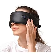 Mynt 3-Mode PU Travel Eye Mask for Sleeping with Nose Contour, Contoured Masks for Sleep with a L...