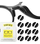 FOFALY Eyeglass Nose Pads, Anti Slip Nose Pads for Glasses, Soft Comfortable Silicone Cushions fo...