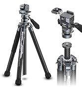 ULANZI F38 Video Travel Tripod, 61.4" Carbon Fiber Tripod w Quick Release Fluid Head, 2.38lbs Ult...