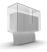 Cq acrylic Wall Mount Paper Towel Dispenser with Lid,Clear Folded Paper Towel Holder for Bathroom...