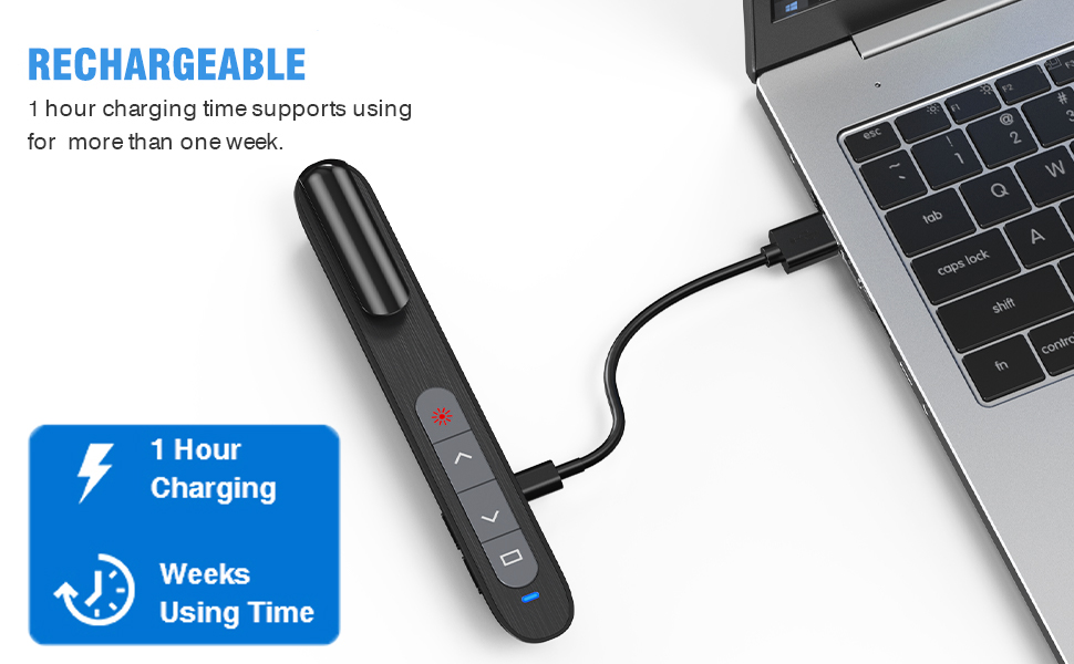 rechargeable presentation clicker