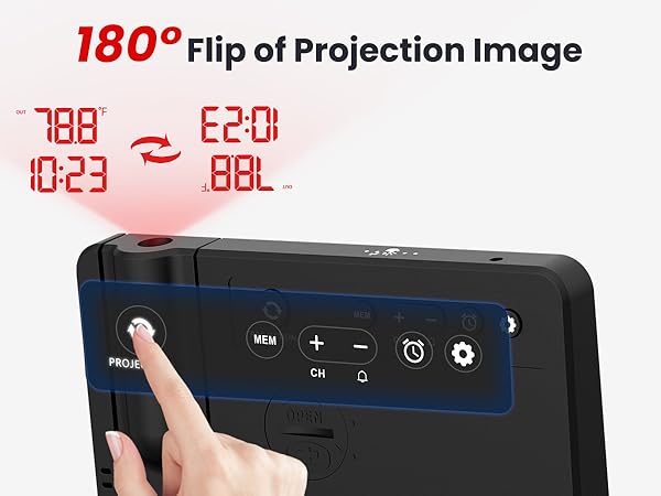 Projection Clock for Bedroom Ceiling