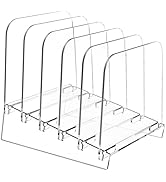 POCFOINY File Holder File Sorter, Vertical File Organizer for Desk, Desk Top File Folder Organize...