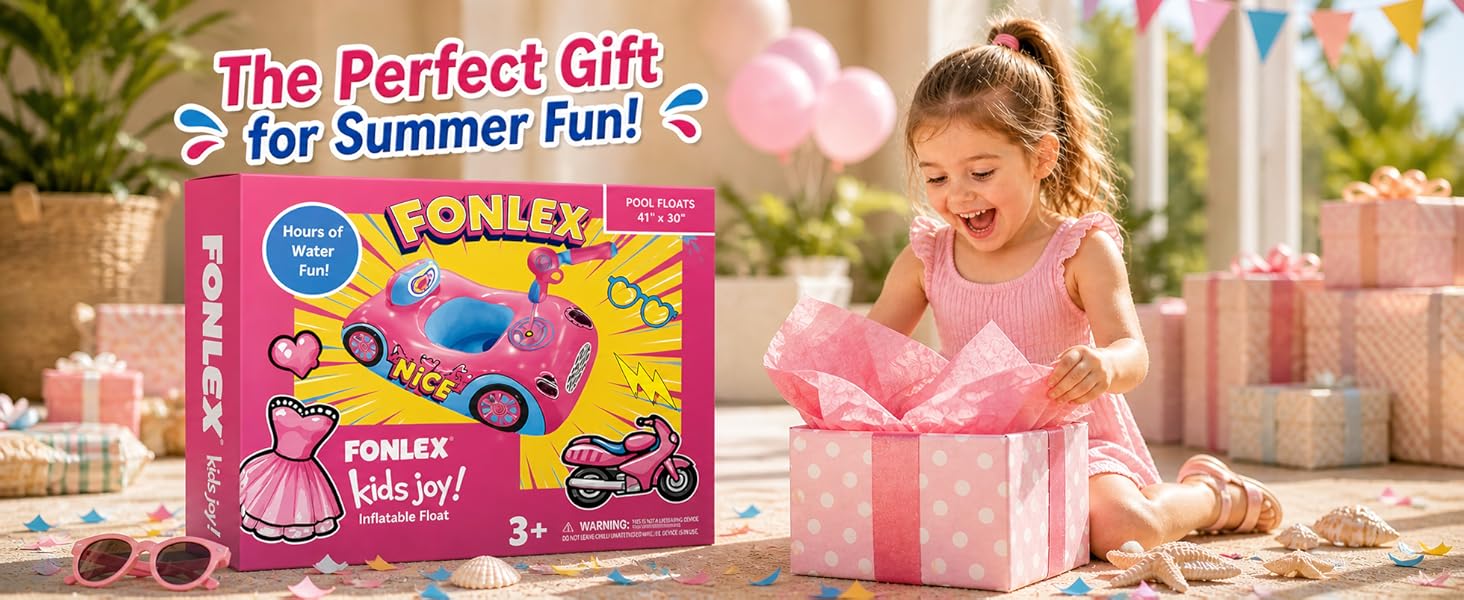 pool floats kids; pool toys for kids ages 4-8; toddler floaties; pink float for princess girls;