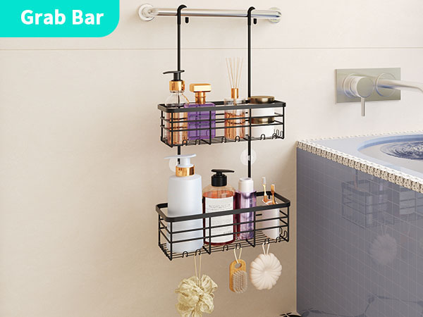 over shower door caddy