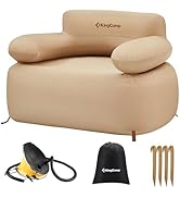 KingCamp Inflatable Couch for Camping, Portable Foldable Eco-Friendly Reach-Certified PVC Liner A...
