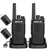 Retevis RT68 Walkie Talkies Rechargeable,Portable FRS Two-Way Radios for Adults,Heavy Duty 2 Way ...
