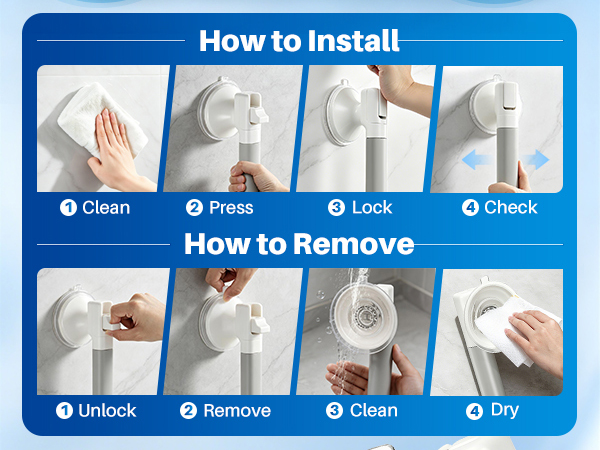 shower handles for elderly suction