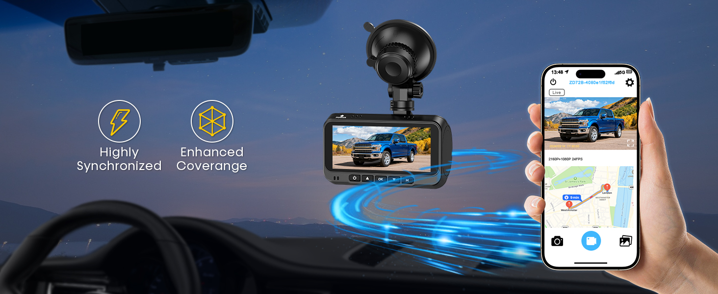 dash cam front and rear