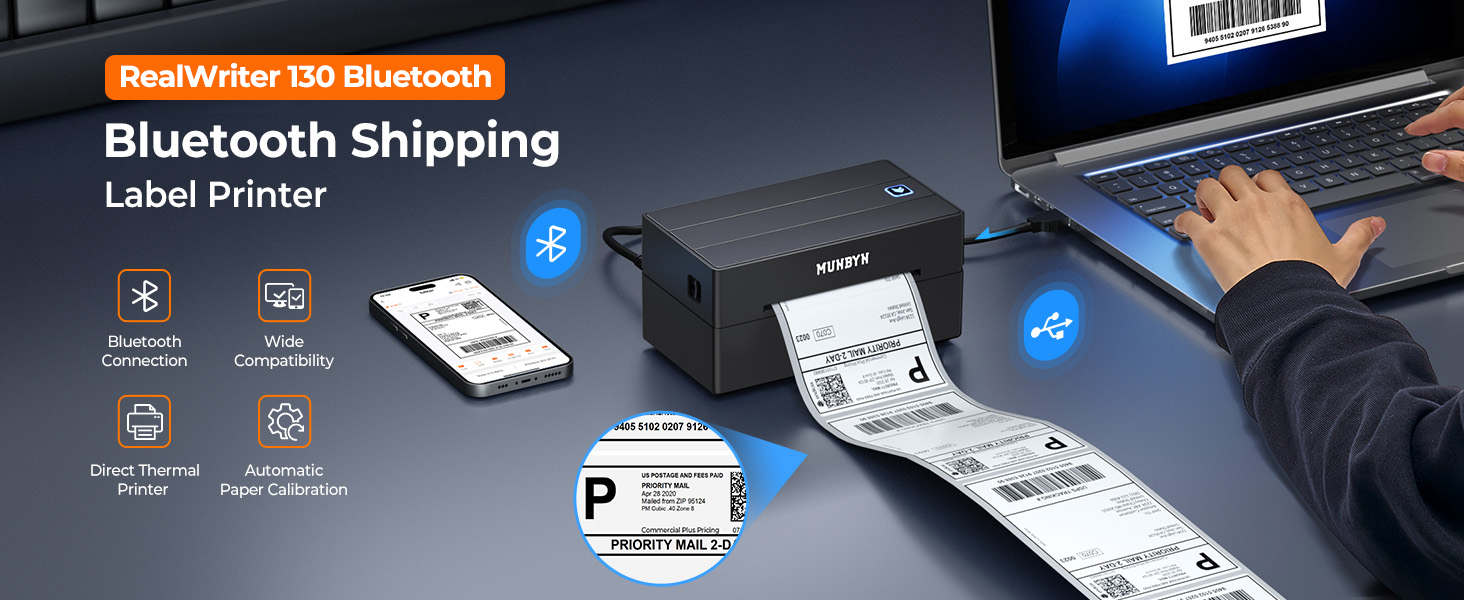Bluetooth shipping printer
