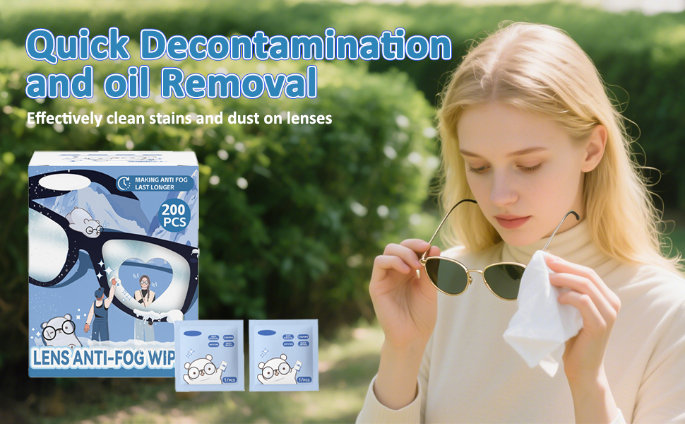 Anti-Fog Lens Wipes Pre-Moistened Anti-Fog Wipes