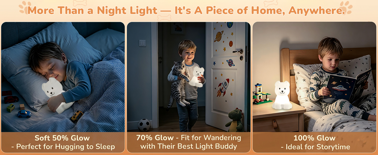 LED Puppy Squishy Animal Lamp for Baby