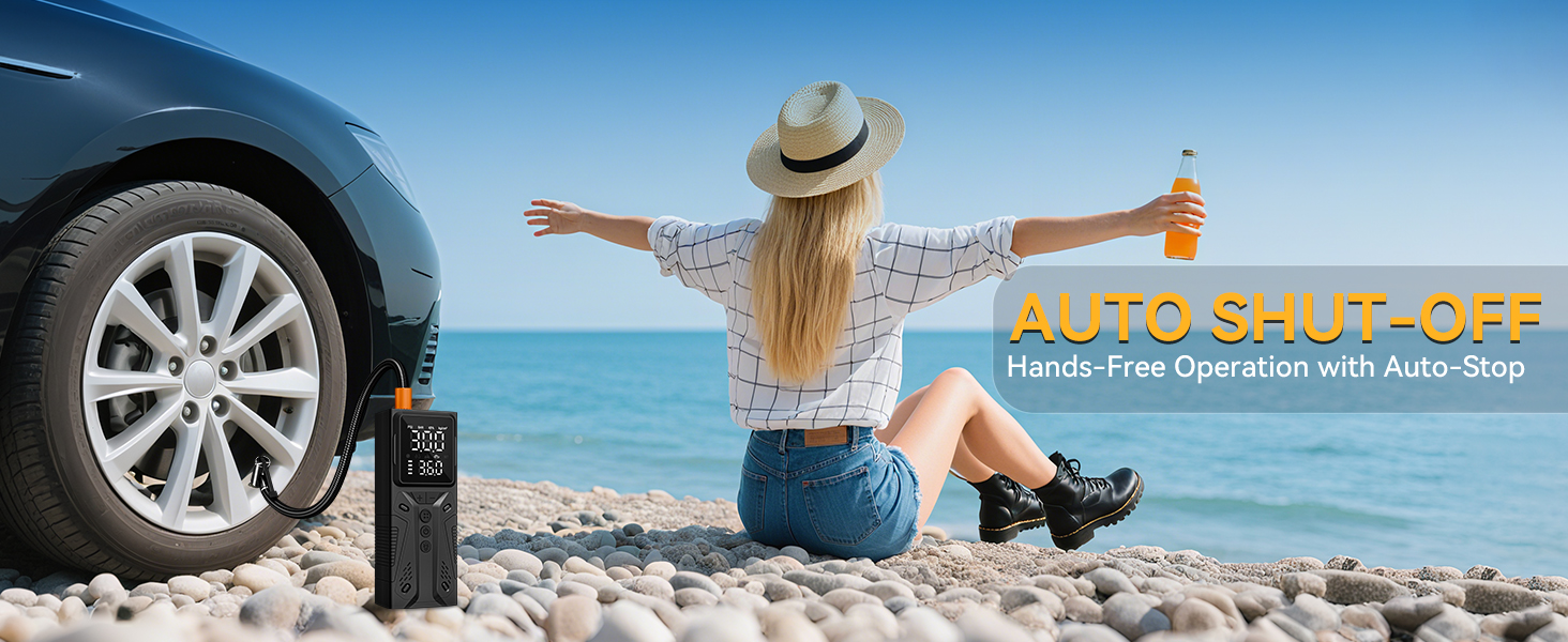 cordless auto stop tire inflator