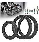 Front 12/12.5×1.75/2.125/2.25 and Rear 16×1.75/2.125 Tires and Tubes (1+2) Fit for 3-Wheeler Gear...