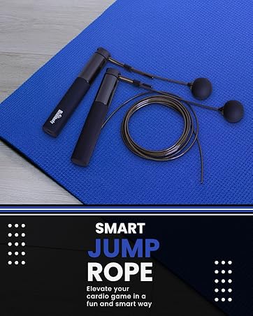 bisonbody gym smart rope skipping jump versatile app-controlled fitness advanced high performance