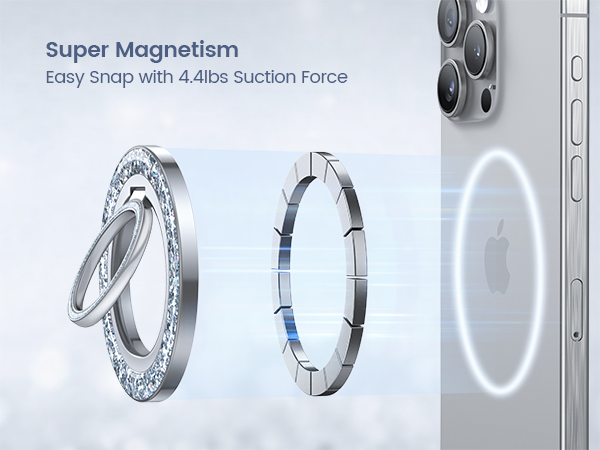 for magsafe cell phone ring holder twinkle glitter