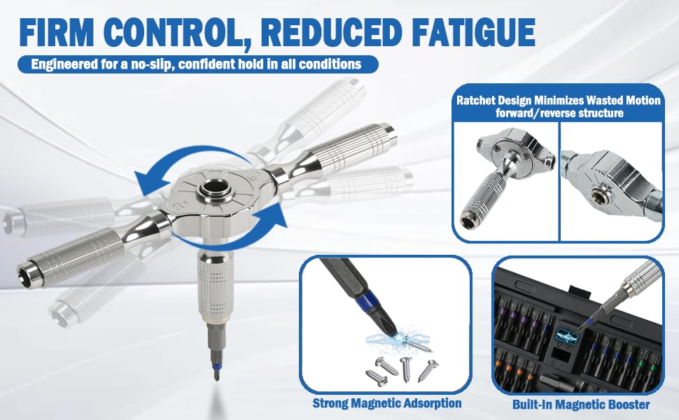 Ratchet Design Minimizes Wasted Motion