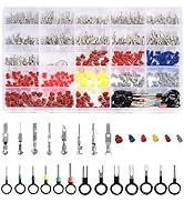 578PCS 26 Kinds Automotive Electrical Pin Connectors Kit, 1/1.5/1.8/2.2/2.8/3.5mm Stamped Termina...