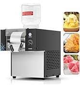 FOHERE Commercial Snowflake Ice Machine 176 LBS/24H,Snowflake Ice Maker Machine with 10 Adjustabl...