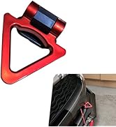 MOXRUQ Triangle Tow Hook Decoration, Racing Style Self-Adhesive Trailer Hook Sticker for Automoti...