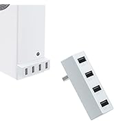 Mcbazel 4 Ports USB Hub 2.0 for Xbox Series S, Portable High Speed USB Hub Splitter Expansion Ada...