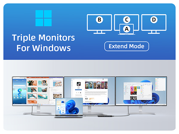 Dual Monitor Docking Station