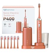 JTF Sonic Electric Toothbrush with UV Sanitizing &amp; Drying: 5 Modes for Effective Yet Gentle Clean...