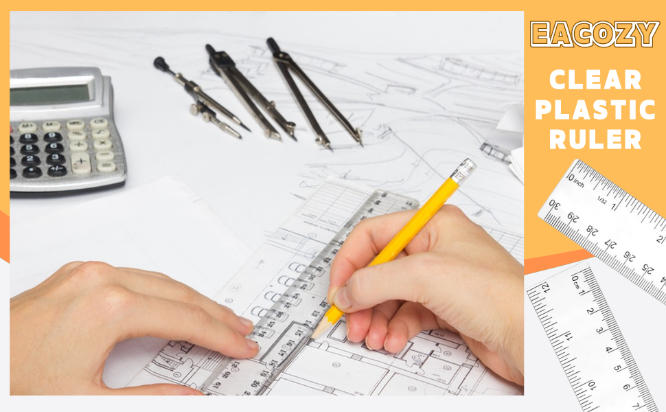 clear plastic ruler