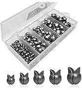 SANWEAL120PCS/200PCS Fishing Weights Sinkers - Premium Split ShotFishing Weights Sinkers - Round ...