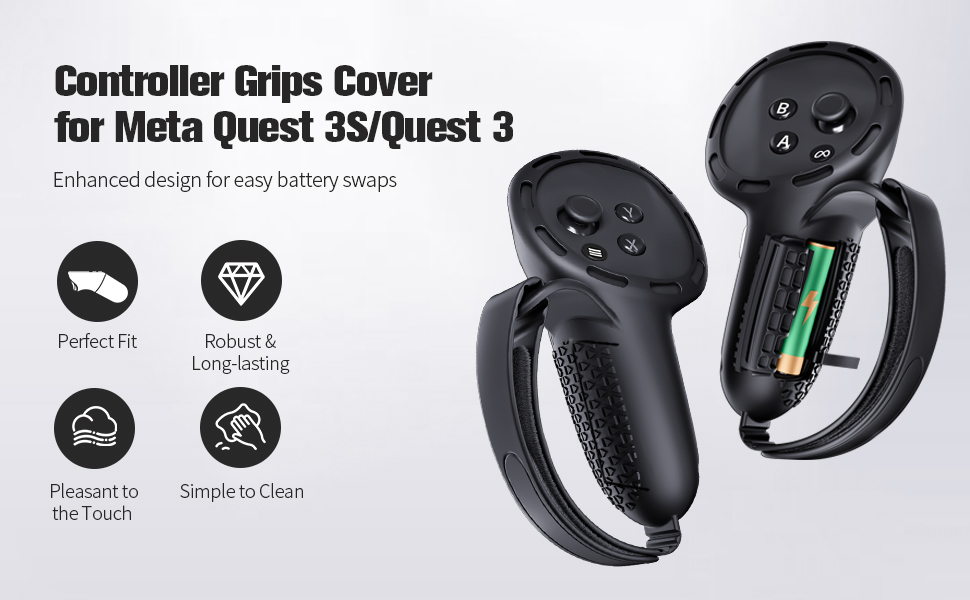 controller grips for Meta Quest 3S/Quest 3