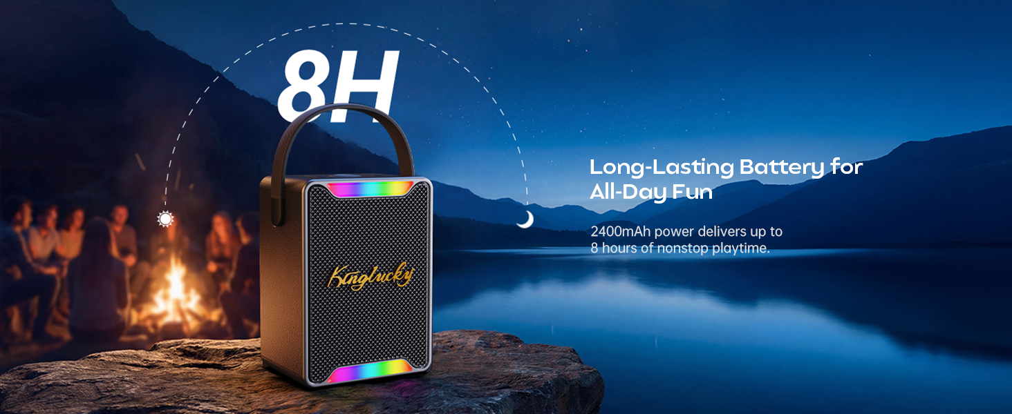 Karaoke Machine for Kids and Adults, Portable Karaoke Machine with 2 Wireless Microphones